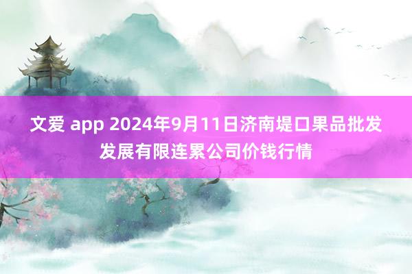 文爱 app 2024年9月11日济南堤口果品批发发展有限连累公司价钱行情