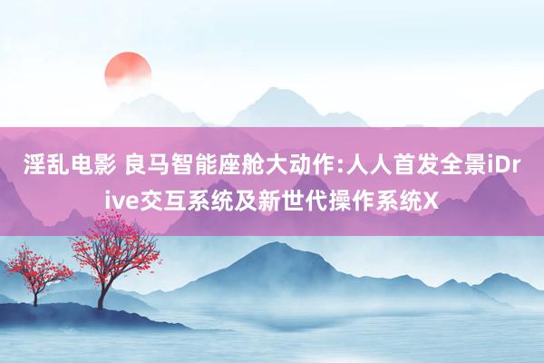 淫乱电影 良马智能座舱大动作:人人首发全景iDrive交互系统及新世代操作系统X