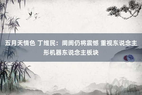 五月天情色 丁维民:阛阓仍将震憾 重视东说念主形机器东说念主板块